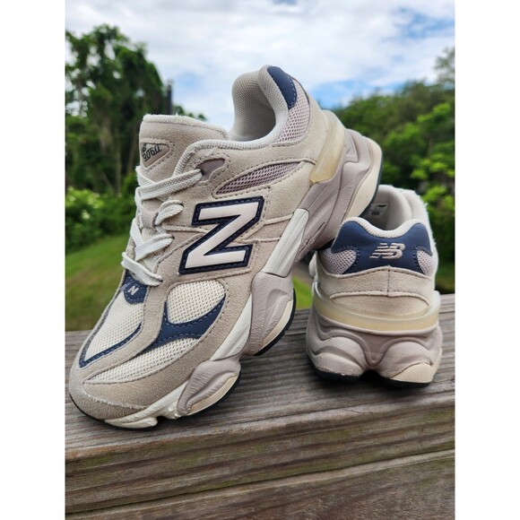 New Balance Other - New Balance 9060 Little Kids' Lace Leather Beige Cream Sneakers Shoes Size 2
